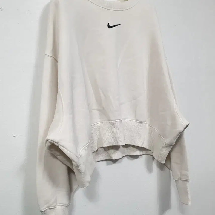 [BUNJANG] Nike Phoenix Fleece Crewneck Sweatshirt (White) - Size M / 나이키 흰색 피닉스 플리스 크루넥 기모 M사이즈
