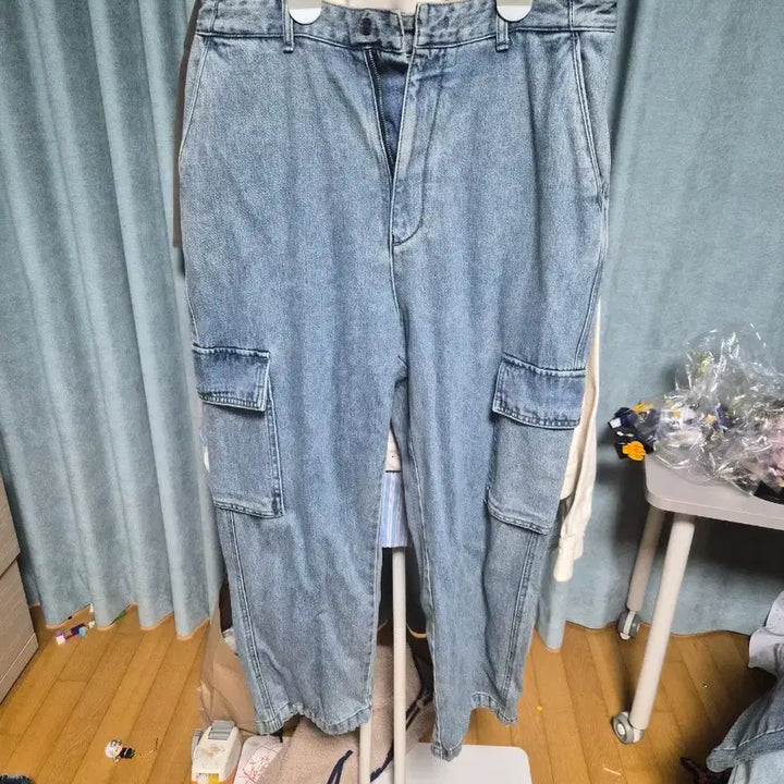 [BUNJANG] Juun.J Wide Cargo Denim Pants / [46]준지 와이드 카고 데님팬츠
