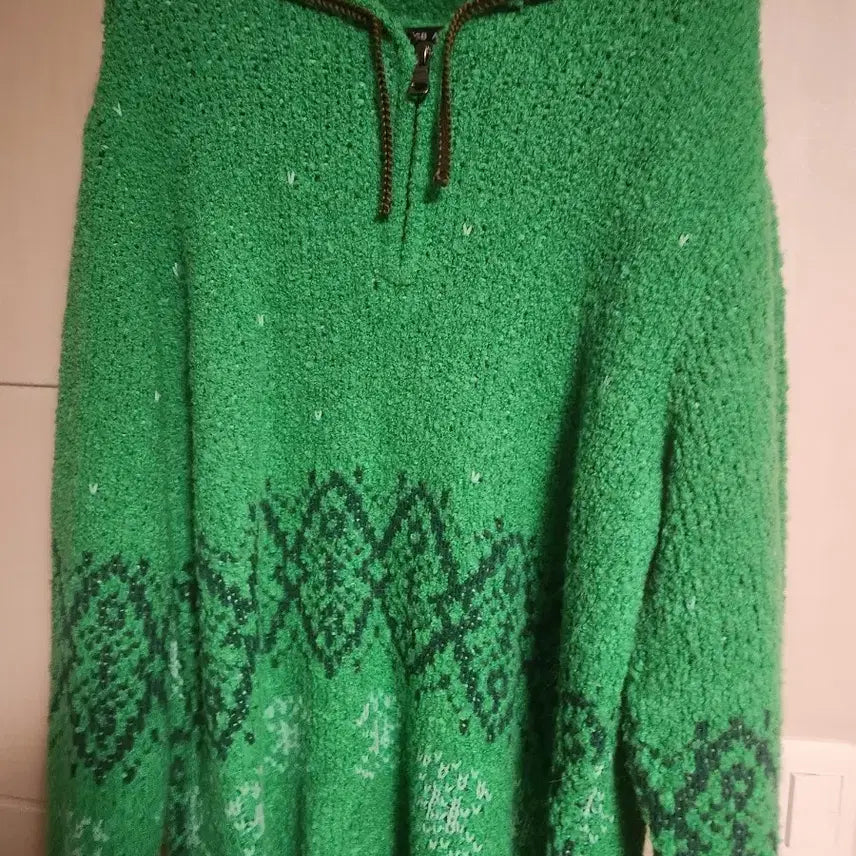 [BUNJANG] Andersson Bell Green Knit L / 앤더슨벨  테틀린 하프 집업 스웨터 그린