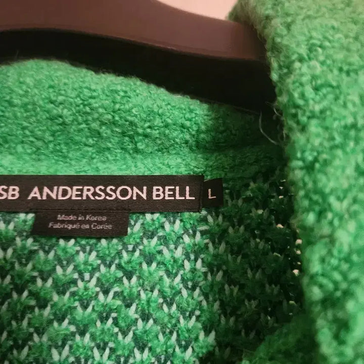 [BUNJANG] Andersson Bell Green Knit L / 앤더슨벨  테틀린 하프 집업 스웨터 그린