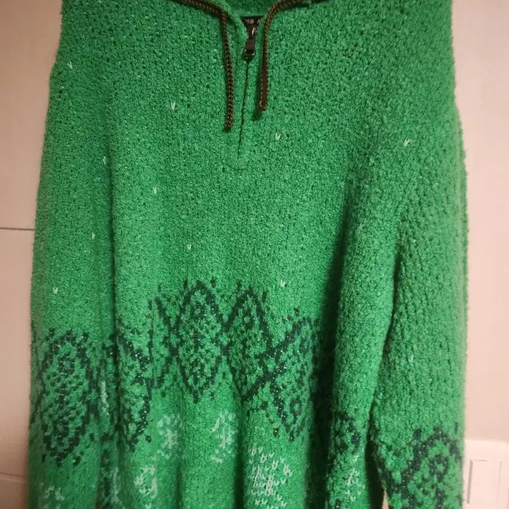 [BUNJANG] Andersson Bell Green Knit L / 앤더슨벨  테틀린 하프 집업 스웨터 그린