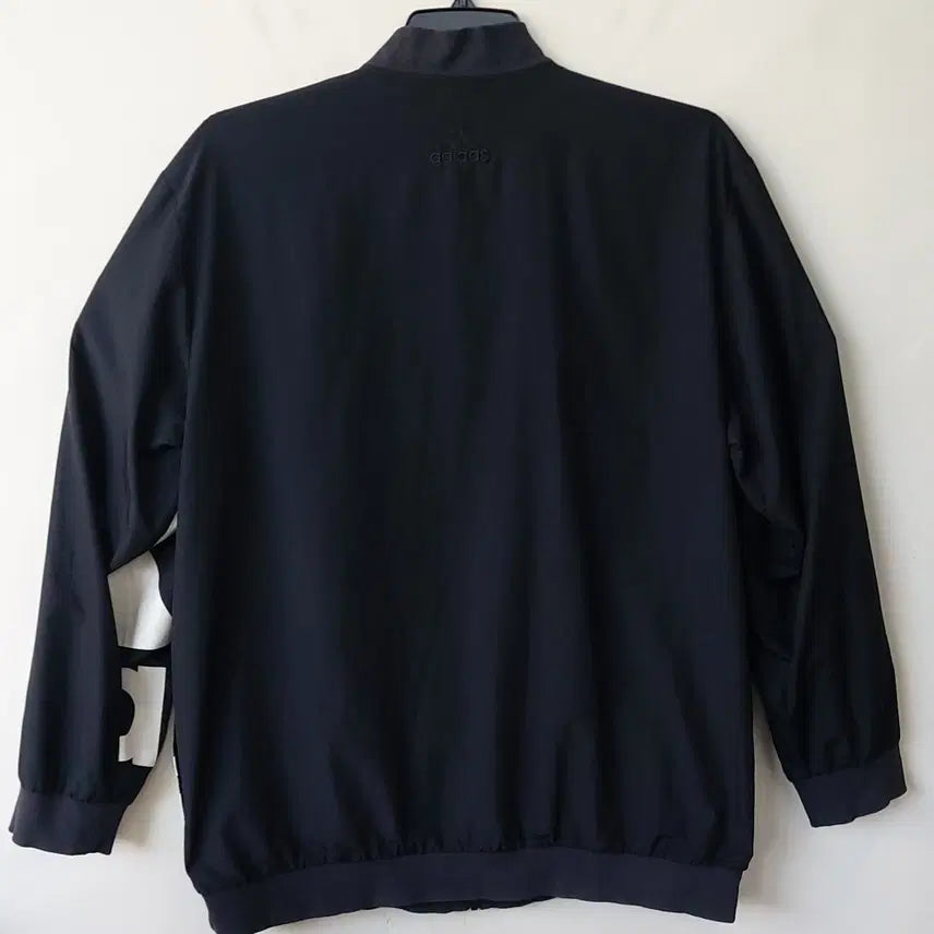 [BUNJANG] Adidas Aeroready Big Logo Woven Windbreaker 3XL/115 / 아디다스 3XL/115 에어로레디 빅로고 우븐 윈드브레이커. BK.