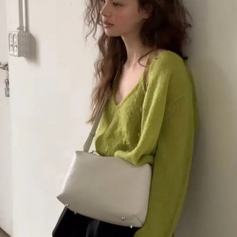 [BUNJANG] Poeto Melts Cardigan Set - Apple / 포에토 멜츠가디건 세트 애플