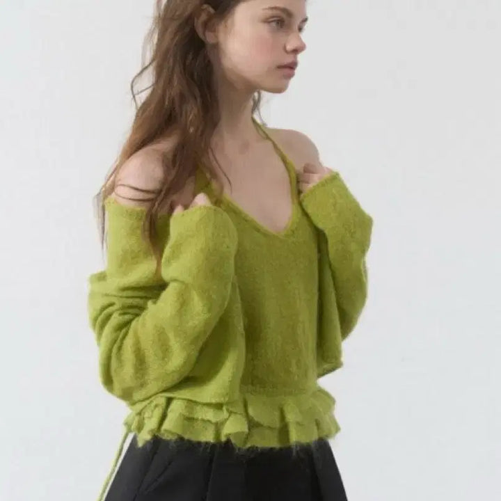 [BUNJANG] Poeto Melts Cardigan Set - Apple / 포에토 멜츠가디건 세트 애플