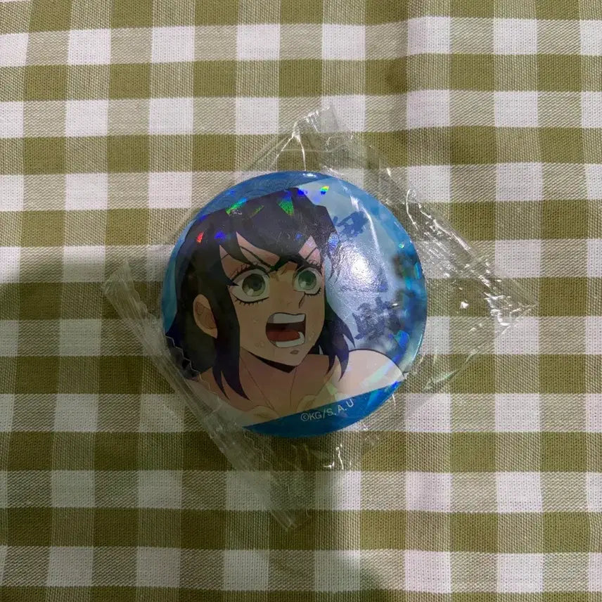 [BUNJANG] Demon Slayer Inosuke Hologram Can Badge / 귀멸의 칼날 이노스케 캔뱃지