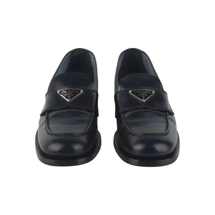 [BUNJANG] Prada 1D902M Brushed Leather Loafers / 프라다 1D902M 삼각로고 브러쉬드 모카신 로퍼 39 36780-3