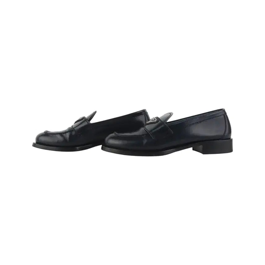 [BUNJANG] Prada 1D902M Brushed Leather Loafers / 프라다 1D902M 삼각로고 브러쉬드 모카신 로퍼 39 36780-3