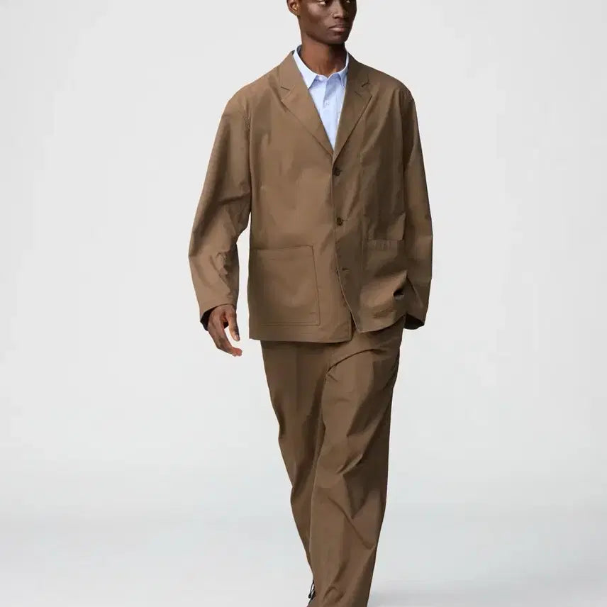 [BUNJANG] Uniqlo C 25ss Work Jacket &amp; Pants Set / [XL,L] 유니클로C 25ss 워크자켓&amp;팬츠 셋업 34brown