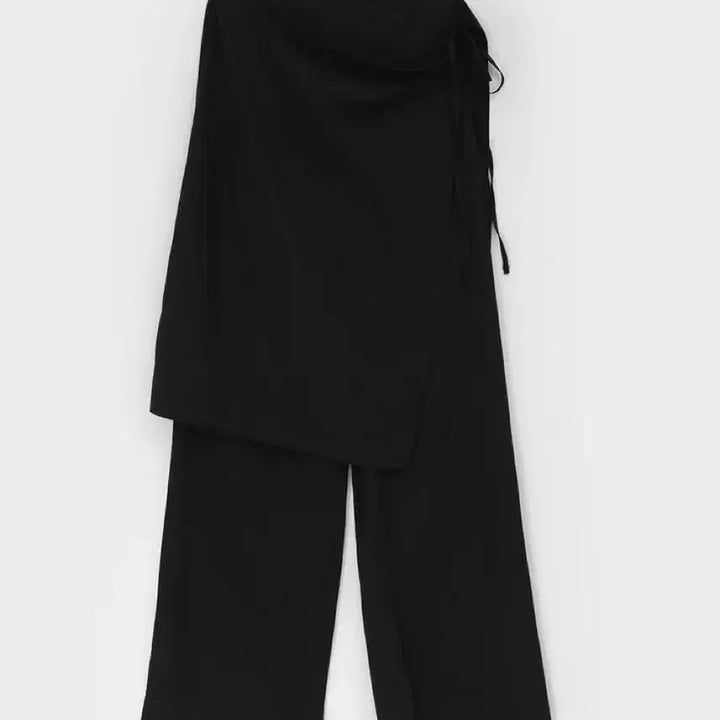 [BUNJANG] Blackup Saine Layered Pants Skirt / 블랙업 쎄인 랩 스커트 레이어드팬츠 블랙