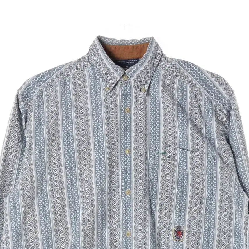 [BUNJANG] Tommy Hilfiger Printed Shirt Blue (Size S) / 타미힐피거 프린팅 셔츠 블루 S