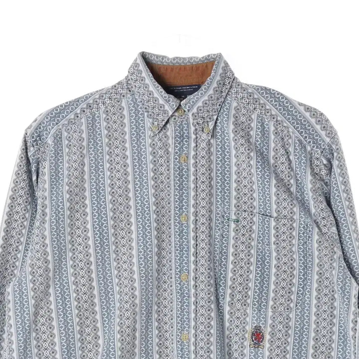 [BUNJANG] Tommy Hilfiger Printed Shirt Blue (Size S) / 타미힐피거 프린팅 셔츠 블루 S