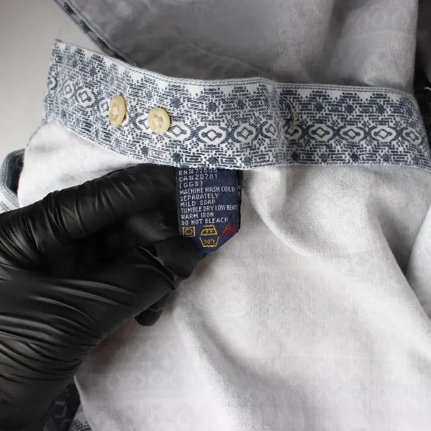 [BUNJANG] Tommy Hilfiger Printed Shirt Blue (Size S) / 타미힐피거 프린팅 셔츠 블루 S