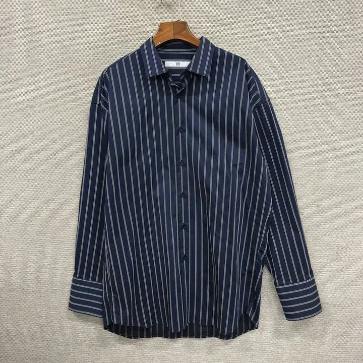 [BUNJANG] ZIOSONGZIO Striped Long Sleeve Shirt / 지오송지오 캐주얼 스트라이프 긴팔 셔츠 100 A07469