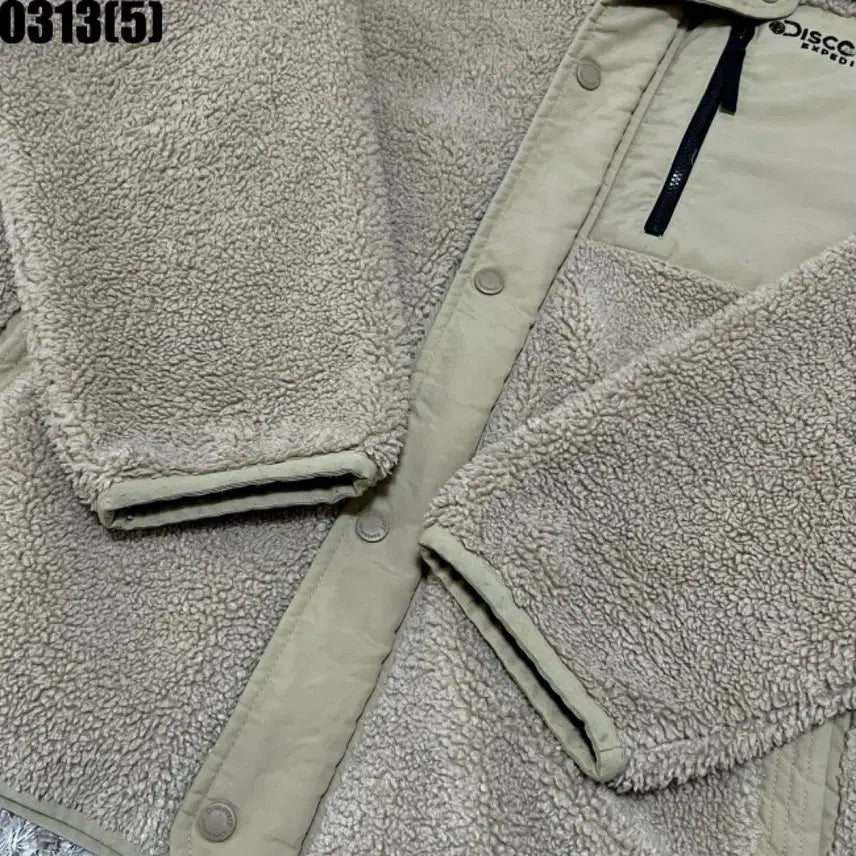 [SOLD OUT] 디스커버리 베이지 뽀글이 플리스 자켓110 0313