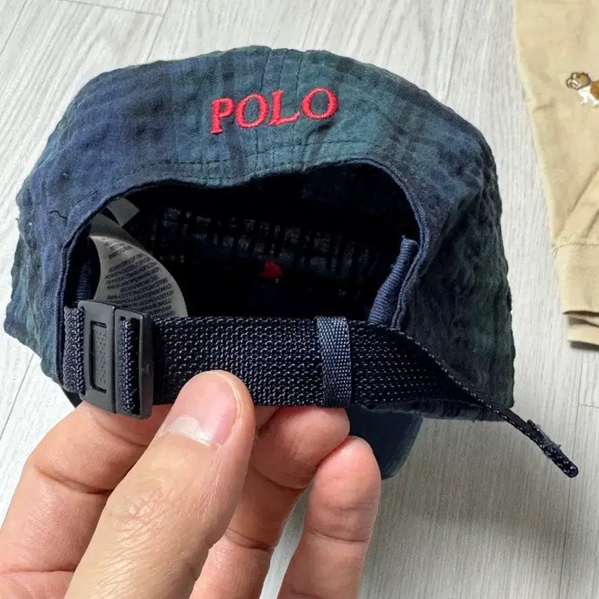 [BUNJANG] Polo Ralph Lauren Blackwatch Seersucker Cap / 폴로 시어서커 블랙와치 캡