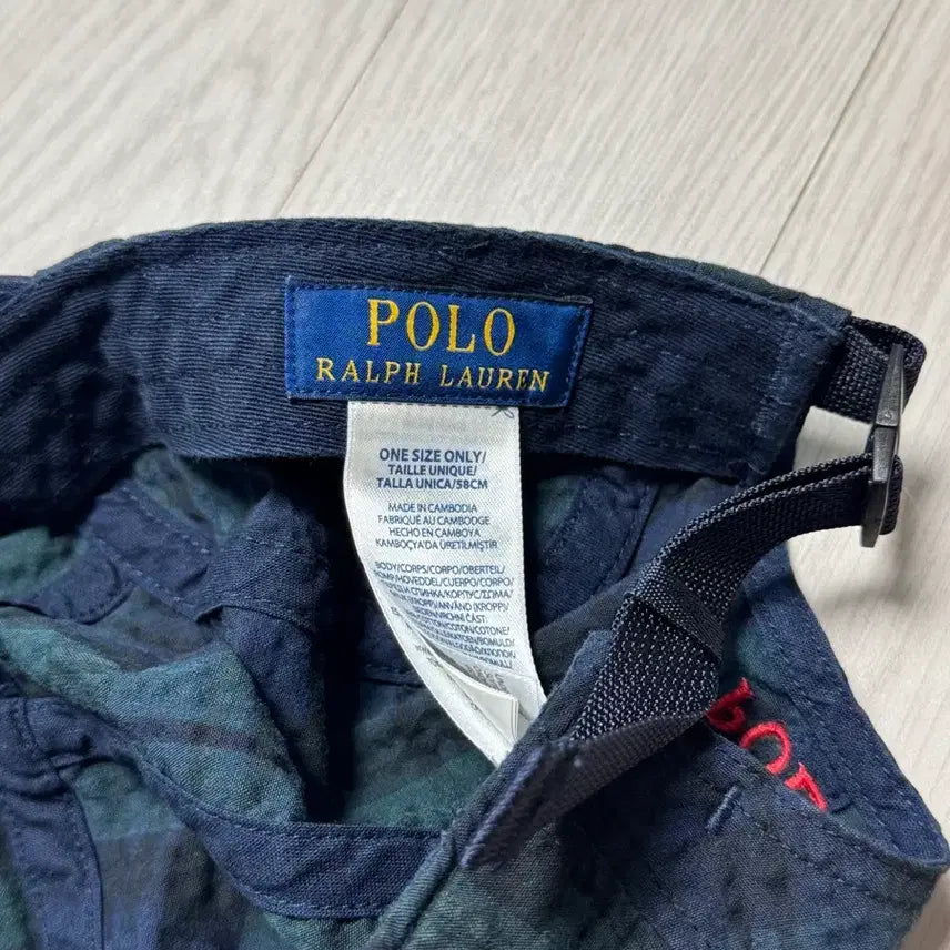 [BUNJANG] Polo Ralph Lauren Blackwatch Seersucker Cap / 폴로 시어서커 블랙와치 캡