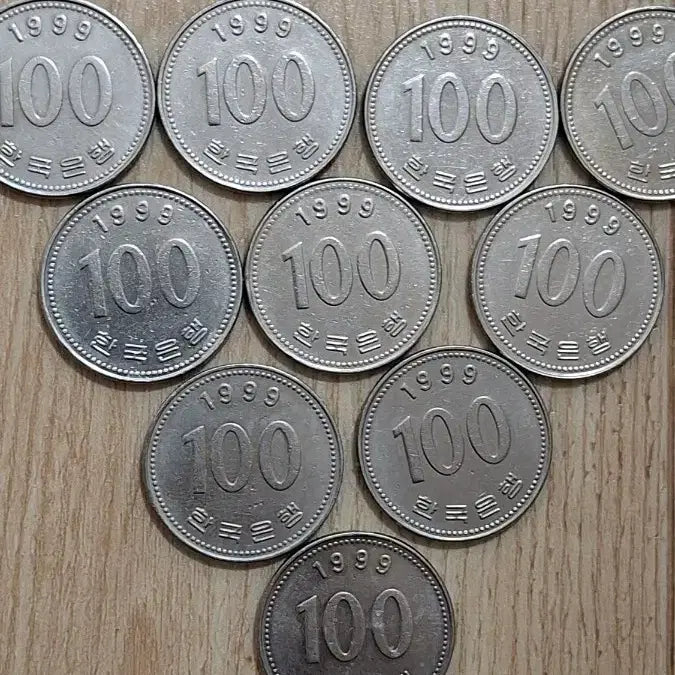 [BUNJANG] 1999 100 Won Coin Bundle / 1999년 100원 동전.10개일괄판매