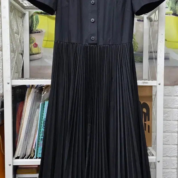 [BUNJANG] Tory Burch Poplin Pleated Shirt Dress / 토리버치 여성드레스 S 포플린 플리츠 셔츠드레스 롱원피스 WM32