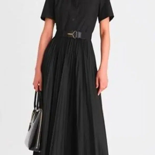 [BUNJANG] Tory Burch Poplin Pleated Shirt Dress / 토리버치 여성드레스 S 포플린 플리츠 셔츠드레스 롱원피스 WM32