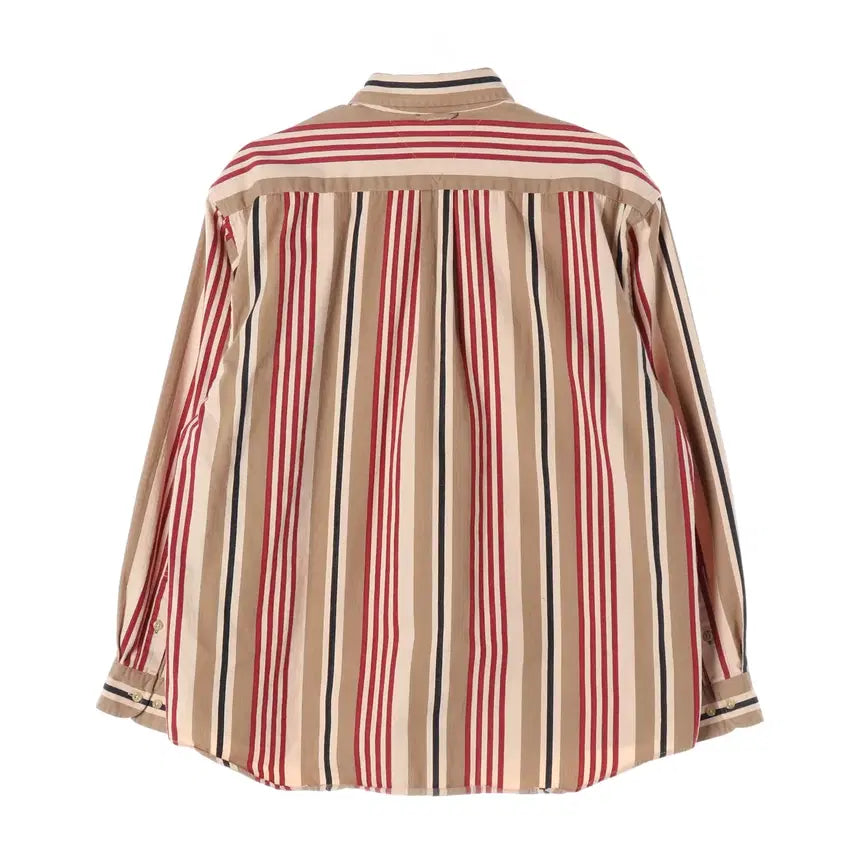 [BUNJANG] Tommy Hilfiger Striped Shirt Brown L / 타미힐피거 스트라이프 셔츠 브라운 L