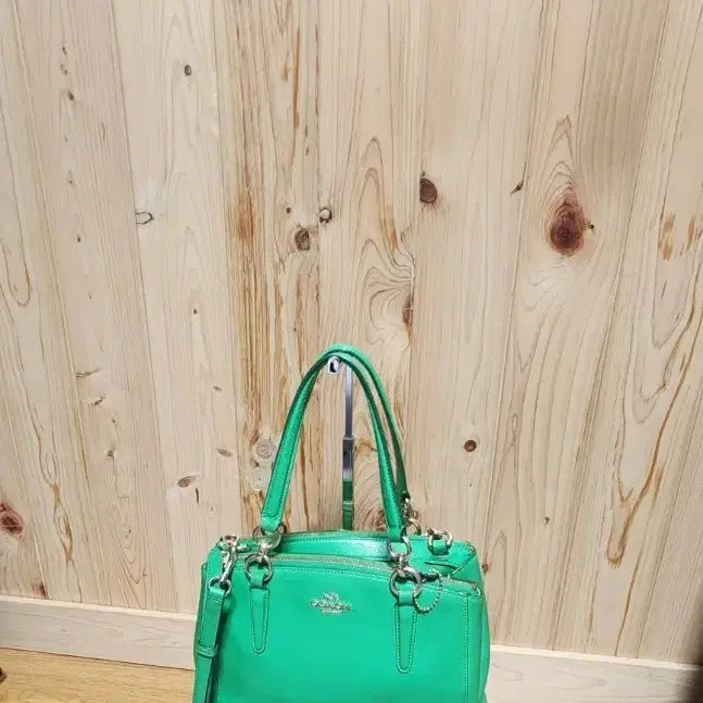 [BUNJANG] Coach Mini Tote Crossbody Bag / 코치 그린 미니 토트백 크로스백