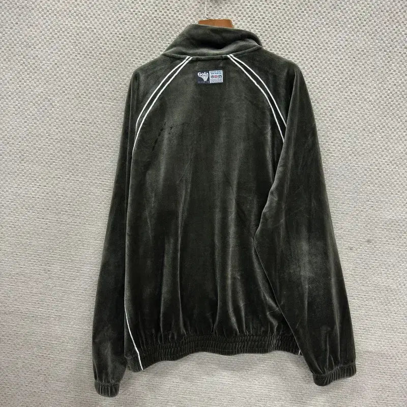 [BUNJANG] Velvet Velour Track Top Jacket / 골라 대장급 벨벳 벨루아 트랙탑 져지 집업 L A07479