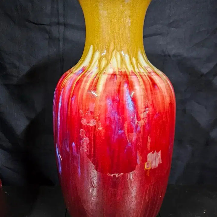 [BUNJANG] Yongzheng Period Glazed Porcelain Vase / 옹정년제 요변 도자기