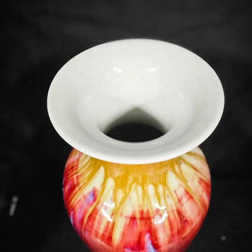 [BUNJANG] Yongzheng Period Glazed Porcelain Vase / 옹정년제 요변 도자기