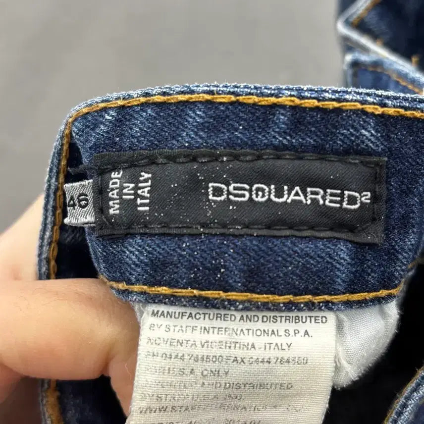 [BUNJANG] Dsquared2 Denim Shorts Damage Paint Wash 46 / 디스퀘어드 데님 반바지 데미지 페인트 워싱 46