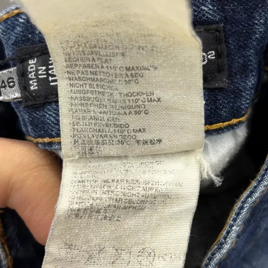 [BUNJANG] Dsquared2 Denim Shorts Damage Paint Wash 46 / 디스퀘어드 데님 반바지 데미지 페인트 워싱 46