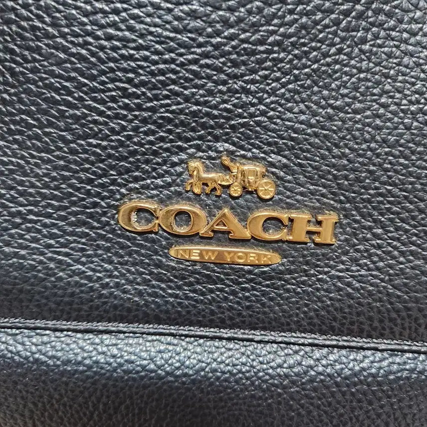 [BUNJANG] Coach Emma Satchel Bag Navy Tote Bag / 코치 F38054 엠마 사첼백 네이비 토트백