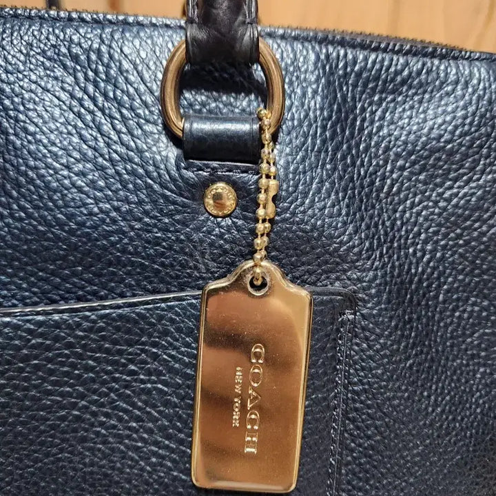 [BUNJANG] Coach Emma Satchel Bag Navy Tote Bag / 코치 F38054 엠마 사첼백 네이비 토트백
