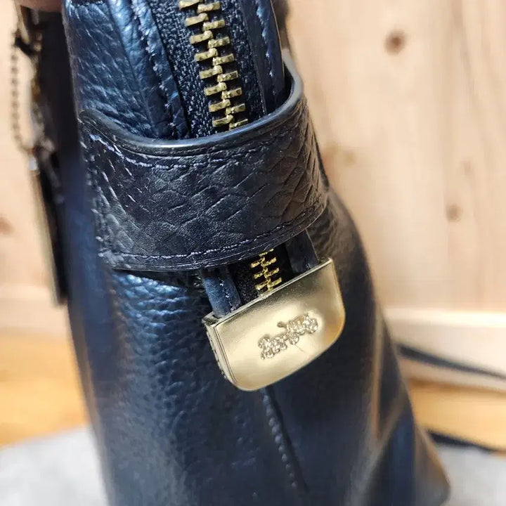[BUNJANG] Coach Emma Satchel Bag Navy Tote Bag / 코치 F38054 엠마 사첼백 네이비 토트백