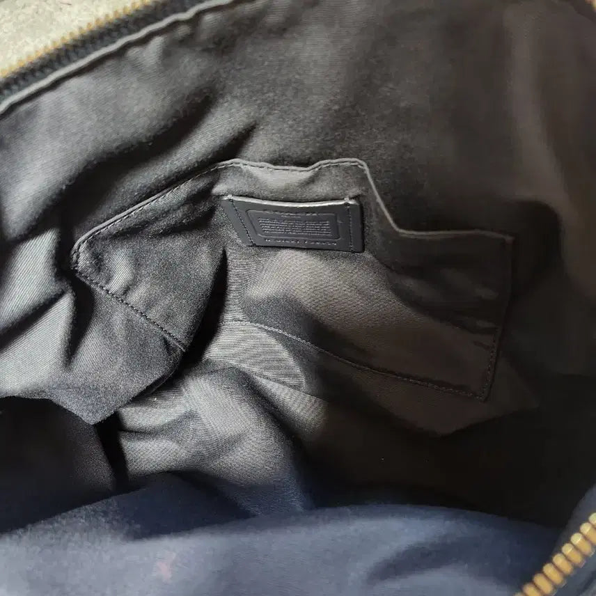 [BUNJANG] Coach Emma Satchel Bag Navy Tote Bag / 코치 F38054 엠마 사첼백 네이비 토트백