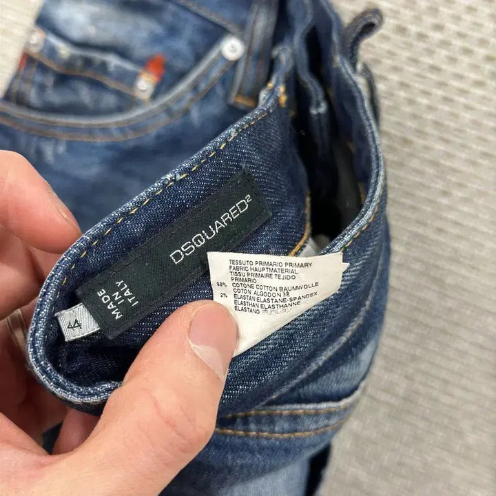 [BUNJANG] Dsquared2 Distressed Denim Jeans 44 / 디스퀘어드2 디스트로이드진 데님 청바지 44 A07496