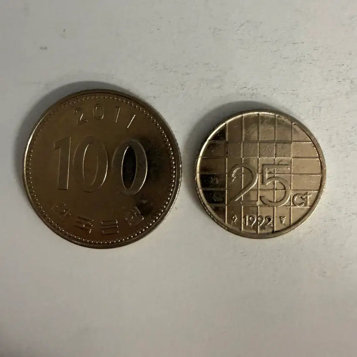 [BUNJANG] Netherlands 25 Cent Coin (1992) / 1992년 네덜란드 25센트 동전 S944