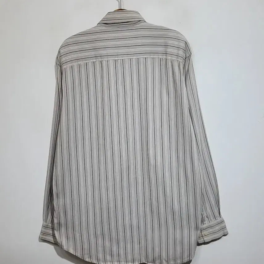 [BUNJANG] Zegna Striped Shirt / (XL) 제냐 남방 스트라이프 셔츠 포켓 이태리판