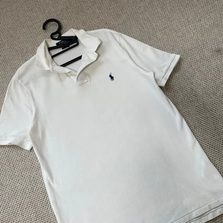 [BUNJANG] Polo White Collar T-shirt / S 폴로 반팔 화이트 카라티 N.7925