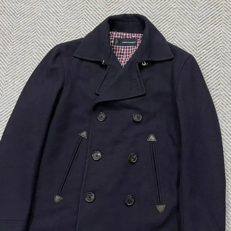 [BUNJANG] Dsquared2 Wool Blend Pea Coat / 다스퀘어드2 울블렌드 피코트 v2037