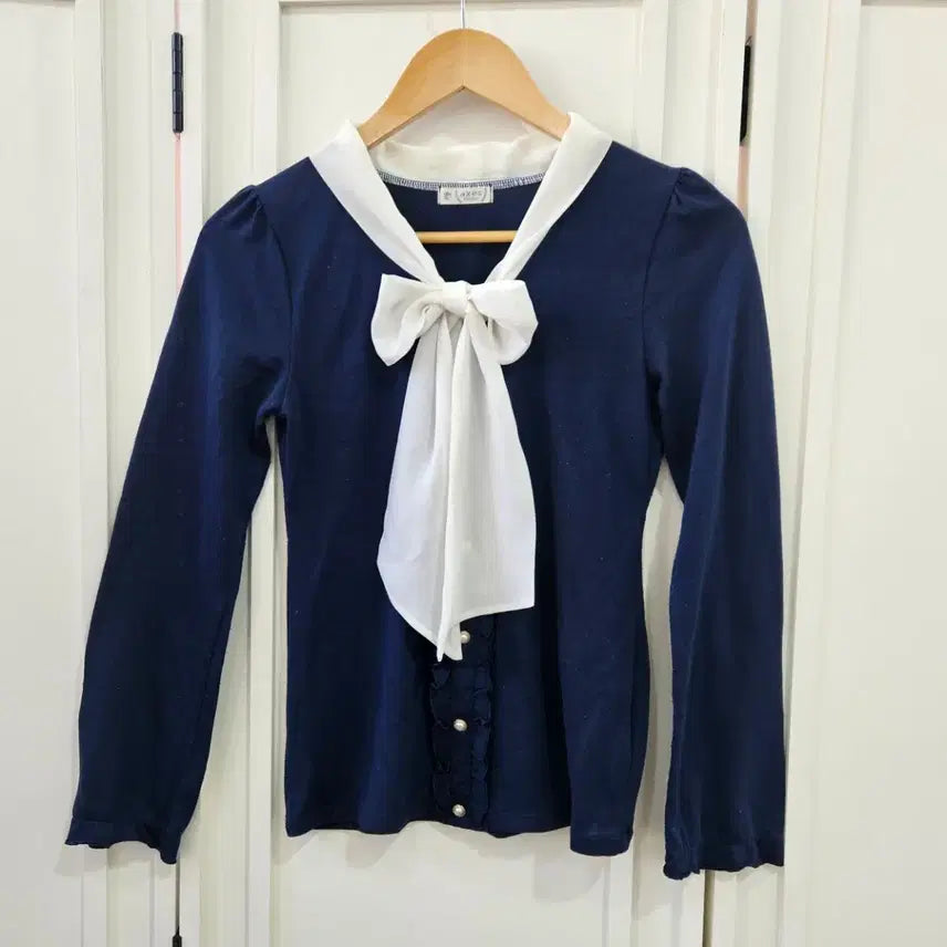 [BUNJANG] axes femme Sailor Top / 엑시즈팜 (axes femme) 리본 세일러 티