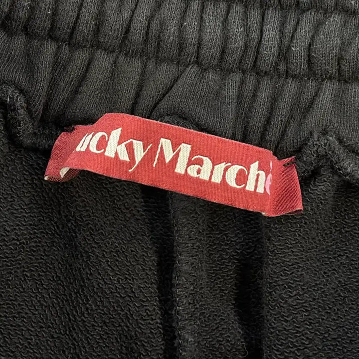 [BUNJANG] Lucky Marché Logo Jogger Sweatpants XS / (XS) 럭키마르쉐 로고 조거 스웨트 팬츠 블랙 2.9