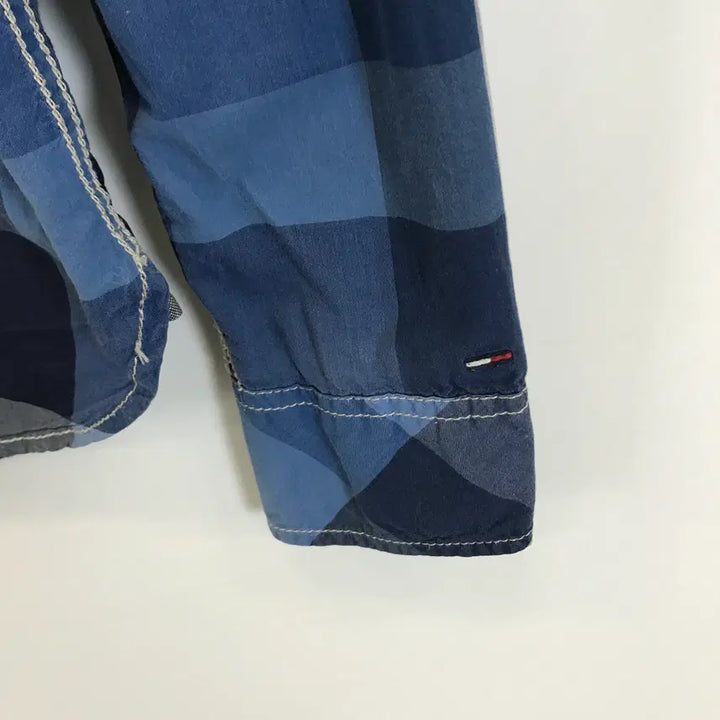 [BUNJANG] Tommy Hilfiger Checkered Shirt Blue [M] / 타미힐피거 체크셔츠 블루 [M]