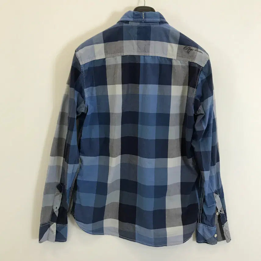 [BUNJANG] Tommy Hilfiger Checkered Shirt Blue [M] / 타미힐피거 체크셔츠 블루 [M]