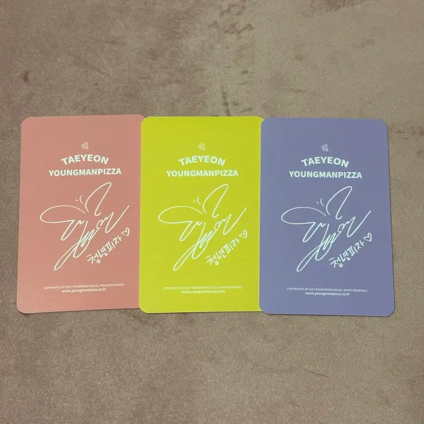[BUNJANG] Taeyeon Pizza Photocard / 소녀시대 태연 청년피자 포토카드