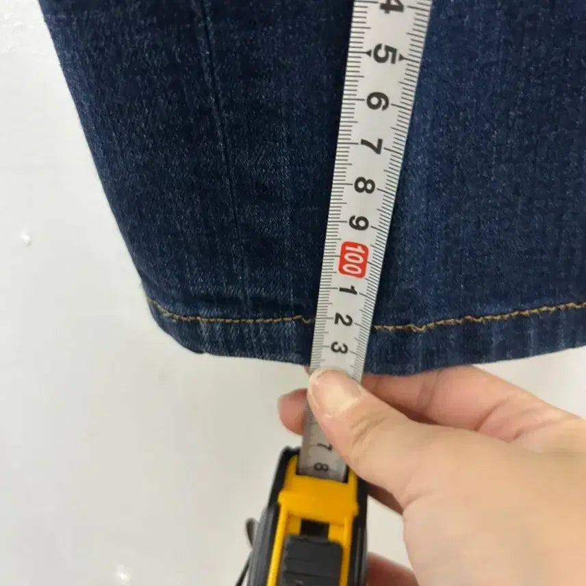 [SOLD OUT] 후부 남성 가죽패치 데님팬츠 2XL