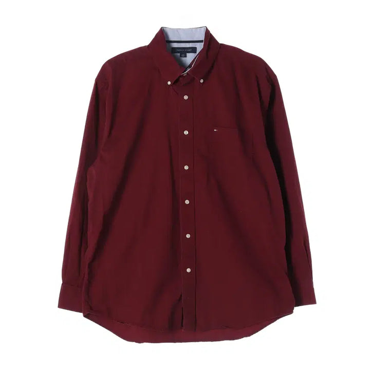 [SOLD OUT] 타미힐피거 셔츠 와인 L