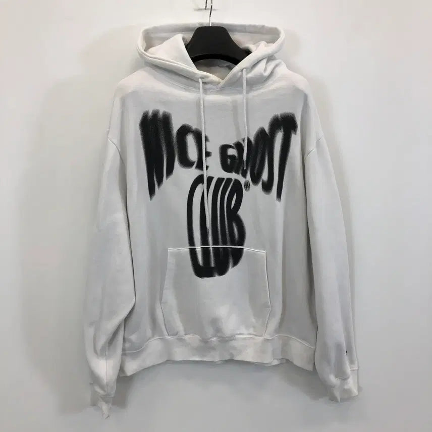 [BUNJANG] Niceghostclub Scream Logo Oversized Hoodie / 나이스고스트클럽 스크림로고 오버후드 S-M