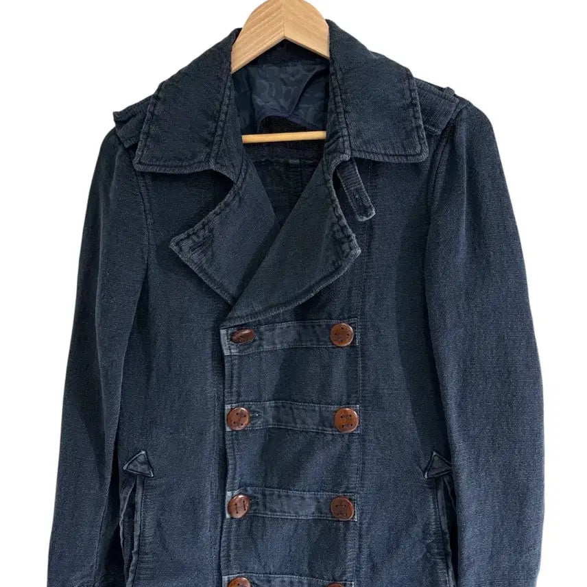 [BUNJANG] Hugo Pratt Corto Maltese Double Breasted Pea Coat / 휴고프라트 코르토 말테제 더블 브레스트 피코트