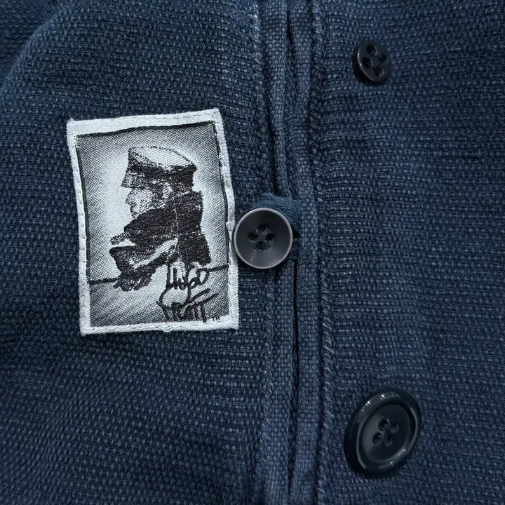[BUNJANG] Hugo Pratt Corto Maltese Double Breasted Pea Coat / 휴고프라트 코르토 말테제 더블 브레스트 피코트