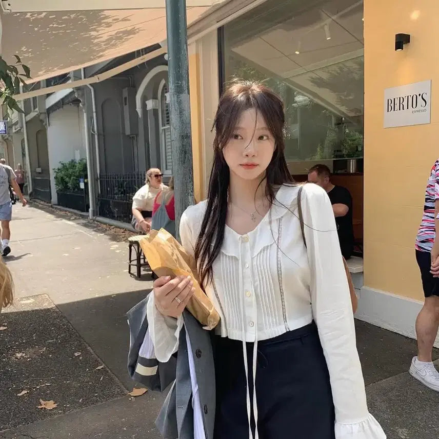 [BUNJANG] Leeds Classic Frill Blouse / Leeds 리즈 클래식 프릴 블라우스